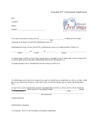 Document preview: Initial Ifsp Meeting Notification - Missouri (Chin)