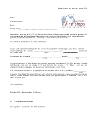Document preview: inactivate Record After Ifsp Letter - Missouri (French)