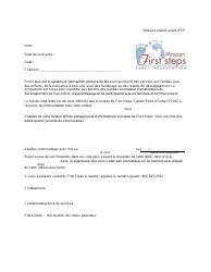 Document preview: Inactivate Record Prior to Ifsp Letter - Missouri (French)