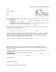 Document preview: Initial/Transition Meeting Notification - Missouri (French)