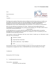 Document preview: Spoe Refuse Initial Evaluation Letter - Missouri (French)
