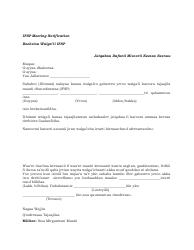 Document preview: Ifsp Meeting Notification Letter - Missouri (Oromo)