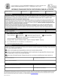 Document preview: Form MO500-3126 Financial Information for Family Cost Participation - Missouri (Romanian)
