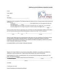 Document preview: Initial/Transition Meeting Notification Letter - Missouri (Romanian)