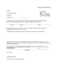 Document preview: Ifsp Meeting Notification Letter - Missouri (Somali)