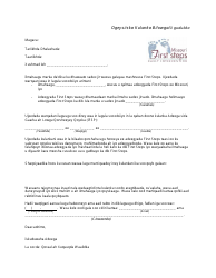 Document preview: Ifsp Meeting Notification Letter - Missouri (Somali)