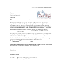 Document preview: No Contact After Referral Letter - Missouri (Somali)