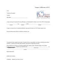 Document preview: Ifsp Meeting Notification Letter - Missouri (Swahili)