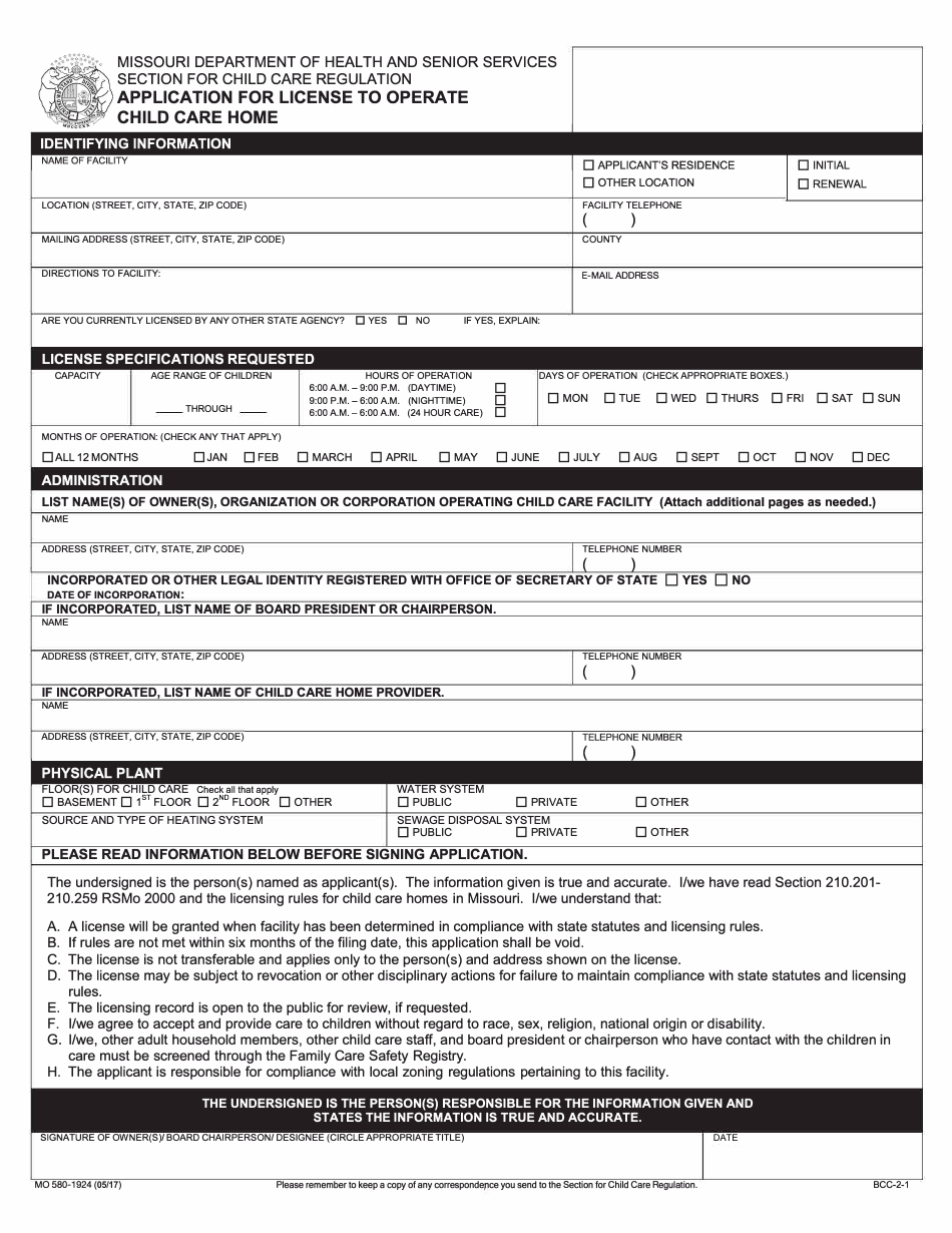 Form MO5801924 Download Fillable PDF or Fill Online