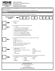 Application for Employment - Missouri, Page 4