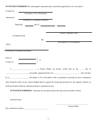 Application of Foreign Corporation for Certificate of Reciprocity to Act as a Fiduciary in Missouri - Missouri, Page 3