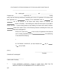 Statement of Proceedings of Stockholders&#039; Meeting - Missouri, Page 2