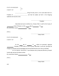 Statement of Proceedings of Stockholders&#039; Meeting - Missouri, Page 3