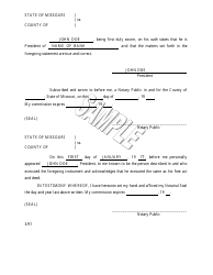 Statement of Proceedings of Stockholders&#039; Meeting - Missouri, Page 9