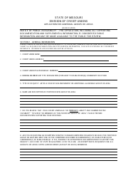 Document preview: Application for Additional Groups or Geographic Areas - Missouri