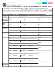 Document preview: Form MO375-0776 Credit Union Oath of Office - Missouri