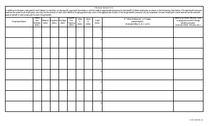 Form LS-57 Contractor Payroll Records - Missouri, Page 2