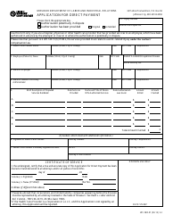 Document preview: Form WC-MD-01 Application for Direct Payment - Missouri
