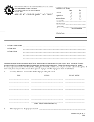 Document preview: Form MODES-2241 Application for Joint Account - Missouri