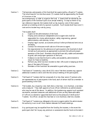 Form WC-238 Self-insurance by-Laws (Sample) - Missouri, Page 2