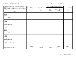 Document preview: Form SBM-LM-2 Schedule 2 Loans Receivable - Missouri