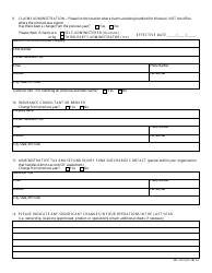 Form WC-131 Individual Self-insured Employer Information - Missouri, Page 3