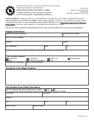 Document preview: Form WC-258 Noncompliance Referral Form - Missouri
