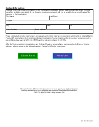 Form WC-258 Noncompliance Referral Form - Missouri, Page 2