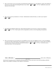 Form WCT-2 Affidavit Form a - Questions and Affidavit for Claimant Regarding Benefit Sources and Payments - Missouri, Page 4