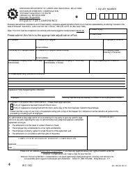 Document preview: Form WC-182 Request for Conference - Missouri