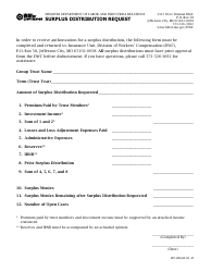 Document preview: Form WC-265 Surplus Distribution Request - Missouri