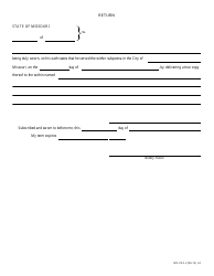 Form WC-25-C Subpoena Duces Tecum for Deposition - Missouri, Page 2