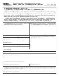Form WC-81 Application for Authority to Self-insure - Missouri
