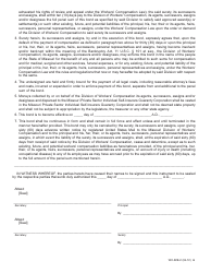 Form WC-82B Bond of Employer Carrying His Own Risk - Missouri, Page 2