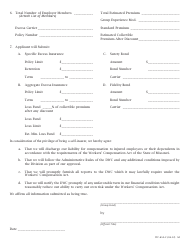 Form WC-81A Application for Group Self-insurance - Missouri, Page 2