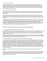 Instructions for Form SBM-LM-2 Labor Organization Annual Report - Missouri, Page 2