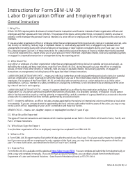 Form SBM-LM-30 Labor Organization Officer and Employee Report - Missouri, Page 4