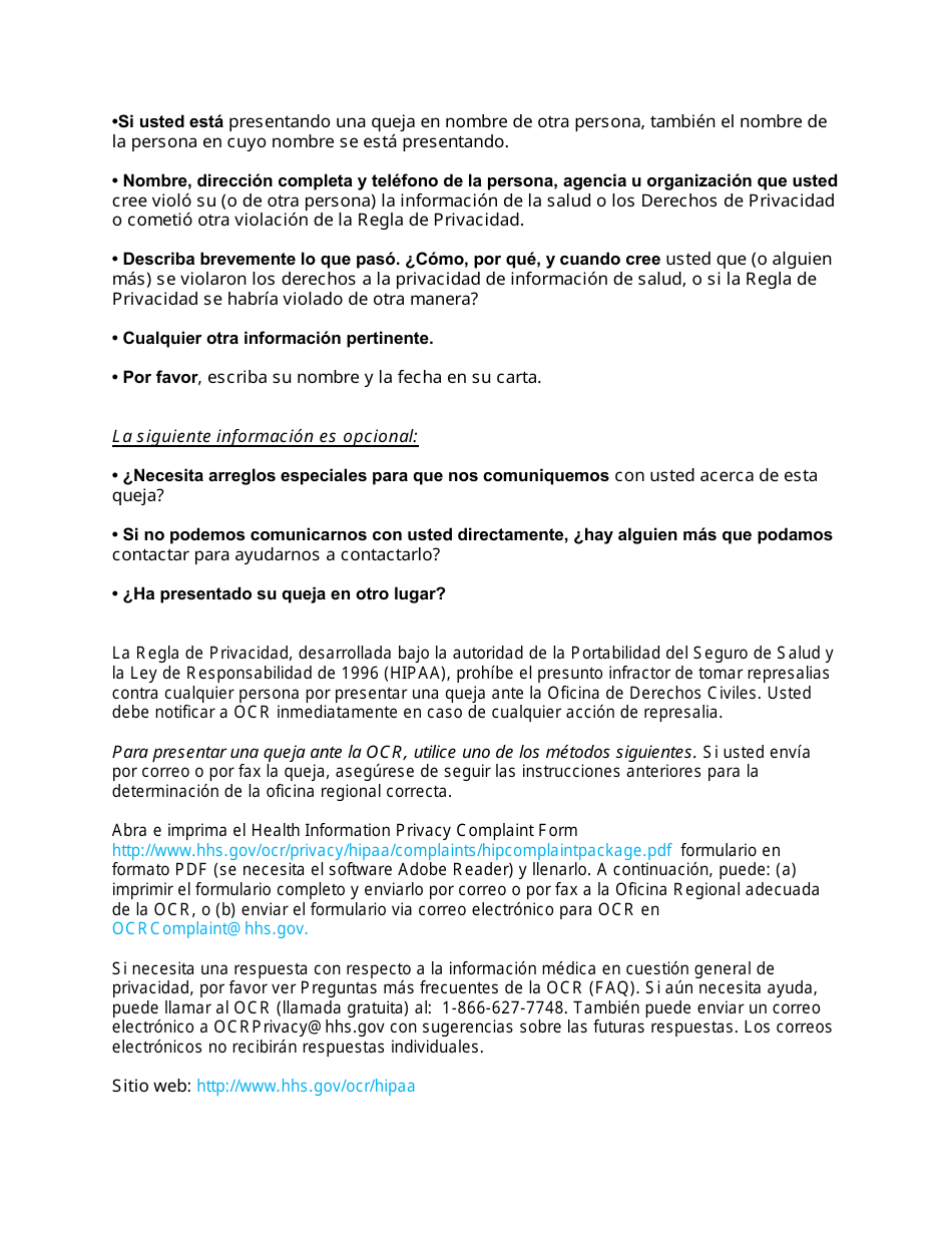 Aviso De Practicas De Privacidad Portada De Reconocimiento - Missouri (Spanish), Page 10