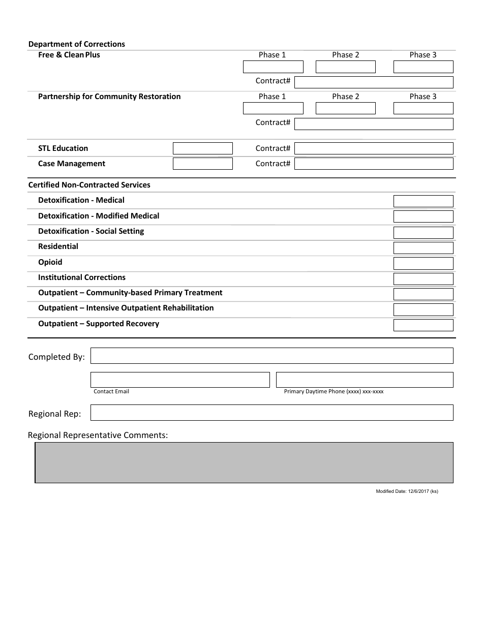 Cimor Organization Change Form - Missouri, Page 5