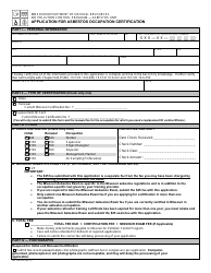 Document preview: Form MO780-2667 Application for Asbestos Occupation Certification - Missouri