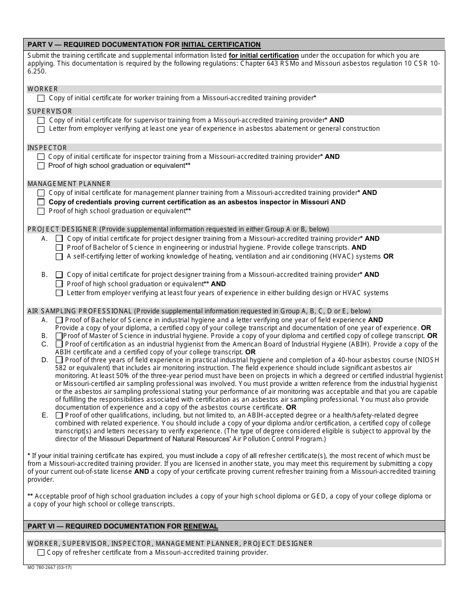 Form MO780-2667 - Fill Out, Sign Online and Download Fillable PDF ...