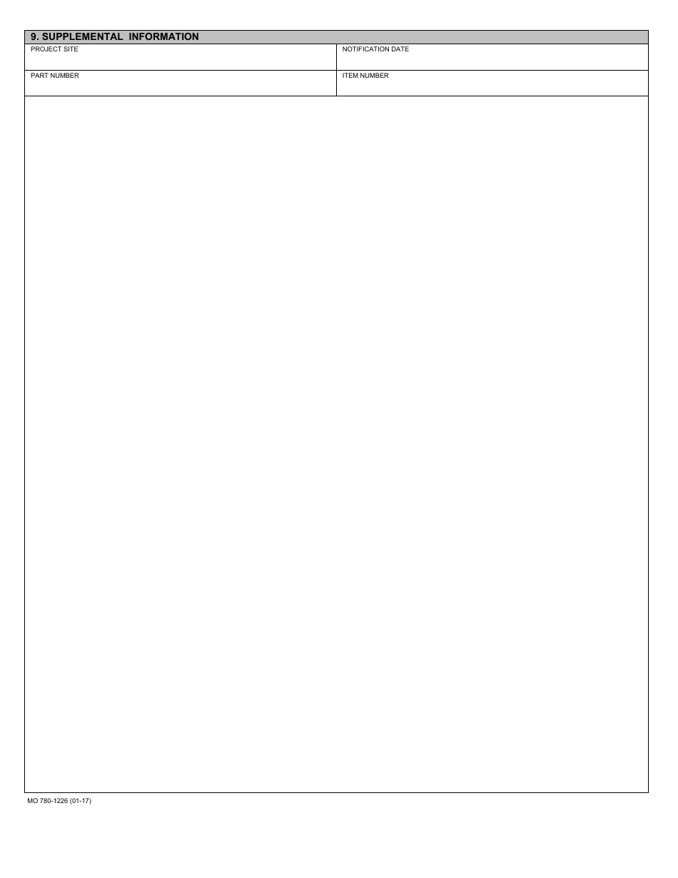 Form MO780-1226 Asbestos Project Notification - Missouri, Page 5