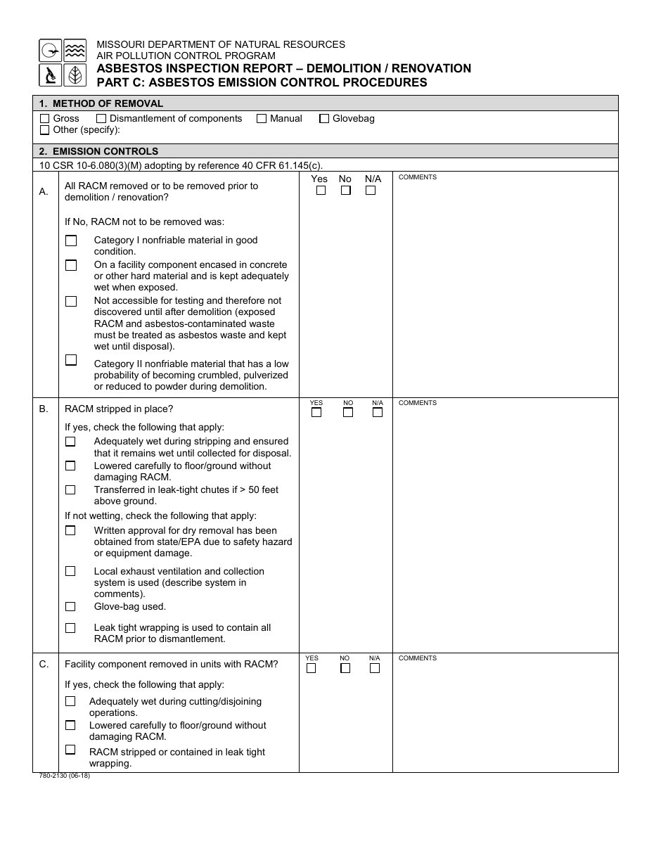 Form 780-2130 - Fill Out, Sign Online And Download Fillable Pdf 