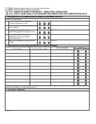 Form 780-2130 Asbestos Inspection Report - Demolition/Renovation - Missouri, Page 5