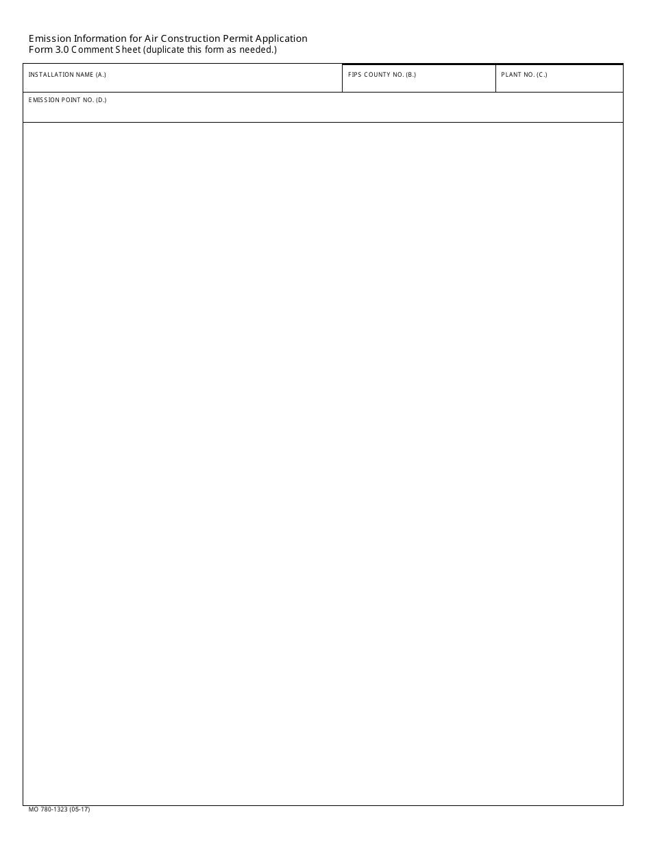 Form MO780-1323 Application for Authority to Construct - Missouri, Page 13