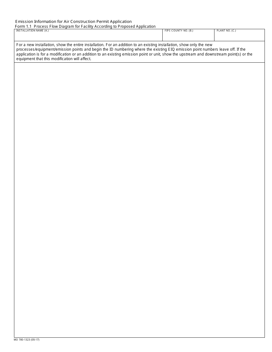 Form MO780-1323 Application for Authority to Construct - Missouri, Page 3