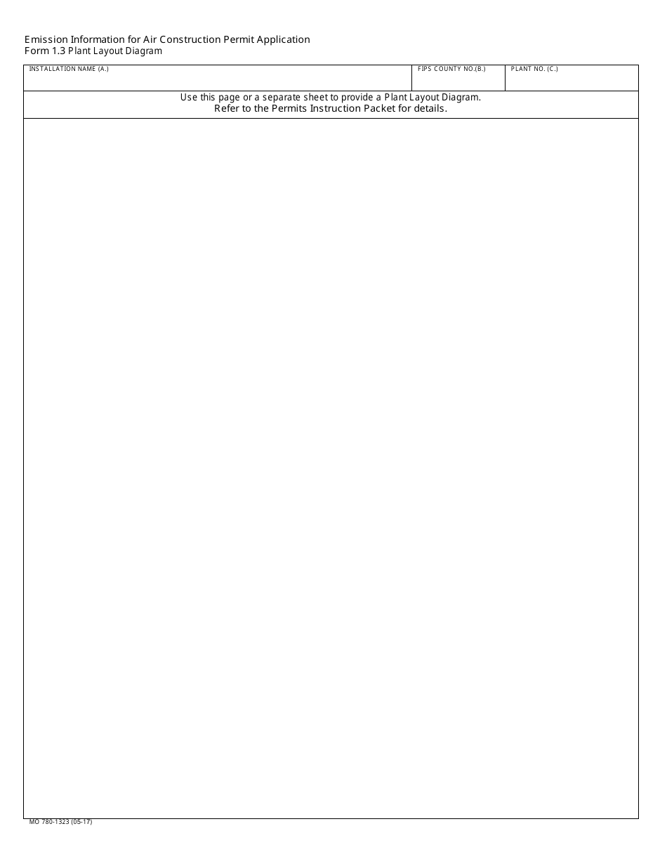 Form MO780-1323 Application for Authority to Construct - Missouri, Page 5