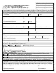 Document preview: Form MO780-1872 Basic Operating Permit Notification - Missouri