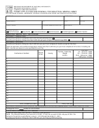 Form MO780-1007 Permit Application and Renewal for Industrial Mineral Mines - Missouri