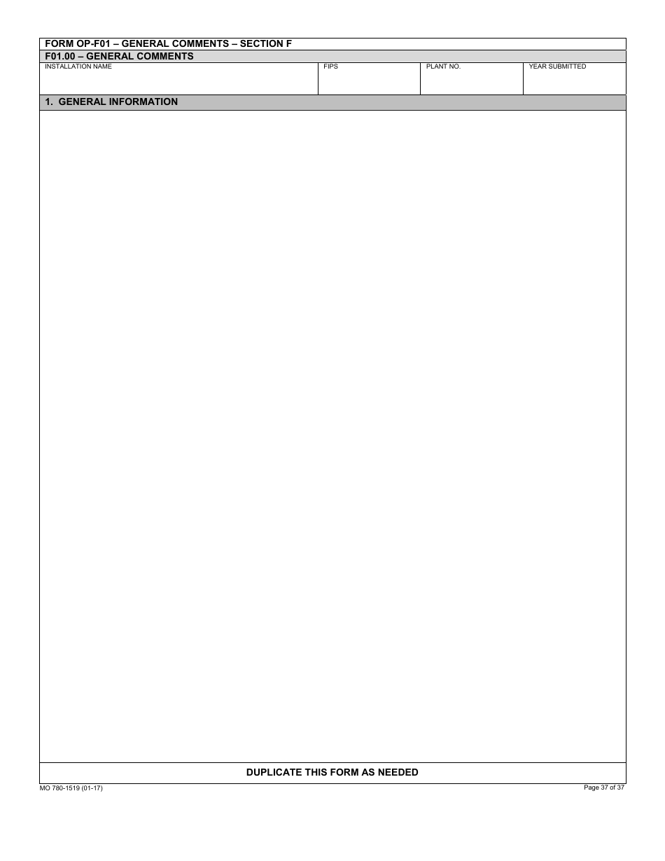 Form MO780-1519 Application for Authority to Operate - Air Pollution Control Program - Missouri, Page 37